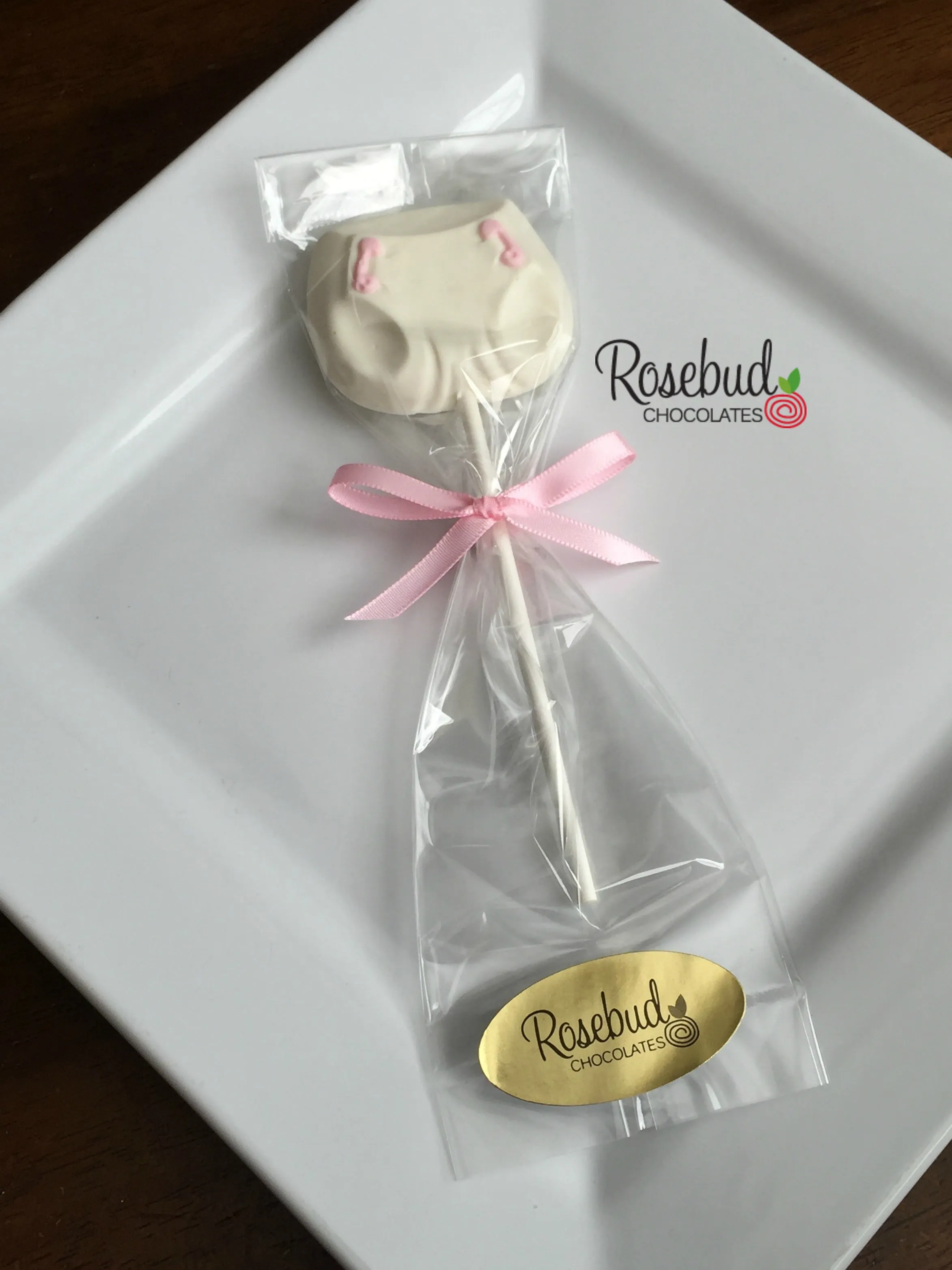12 BABY DIAPER Chocolate Lollipop Candy Party Favors
