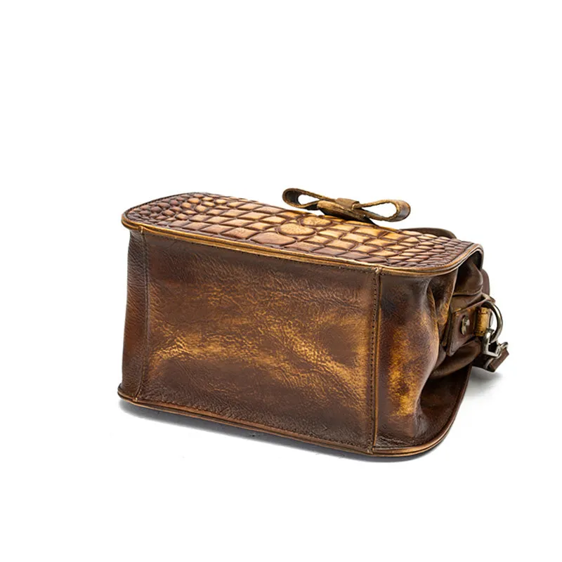 Alligator Pattern Leather Female Doctors Bags Purse Crossbody Handbags for Women