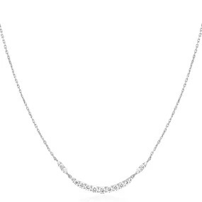Ania Haie Silver Arc Pavé Necklace N056-02H