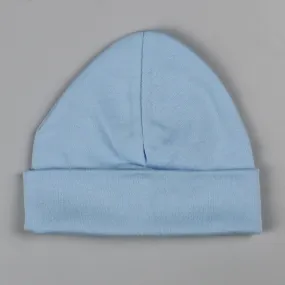 Baby Boy Blue Cotton Hat - Newborn - 3 Months