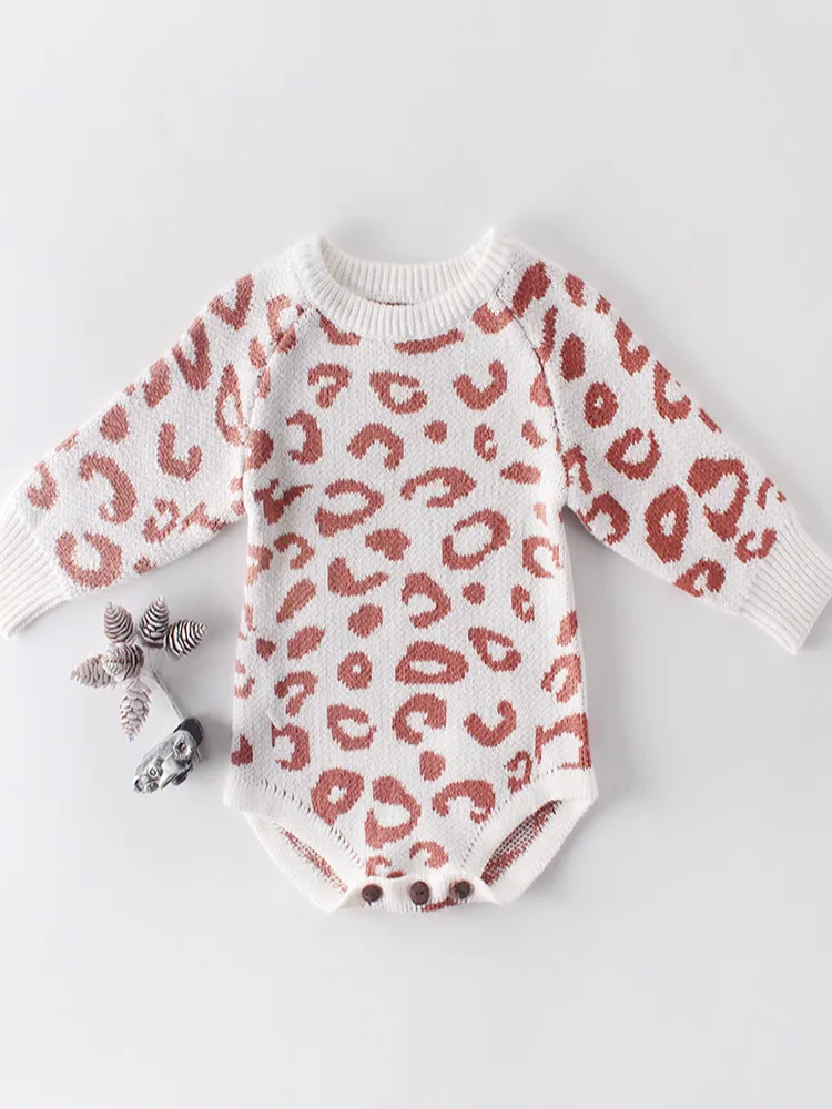 Baby Little Leopard Lady Knitted Onesie