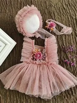 Baby Picture Perfect Tutu Onesie with Headpiece Set