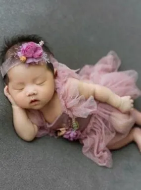 Baby Picture Perfect Tutu Onesie with Headpiece Set