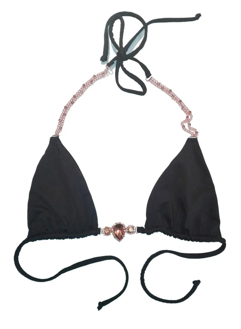 Black Tessa Triangle Top