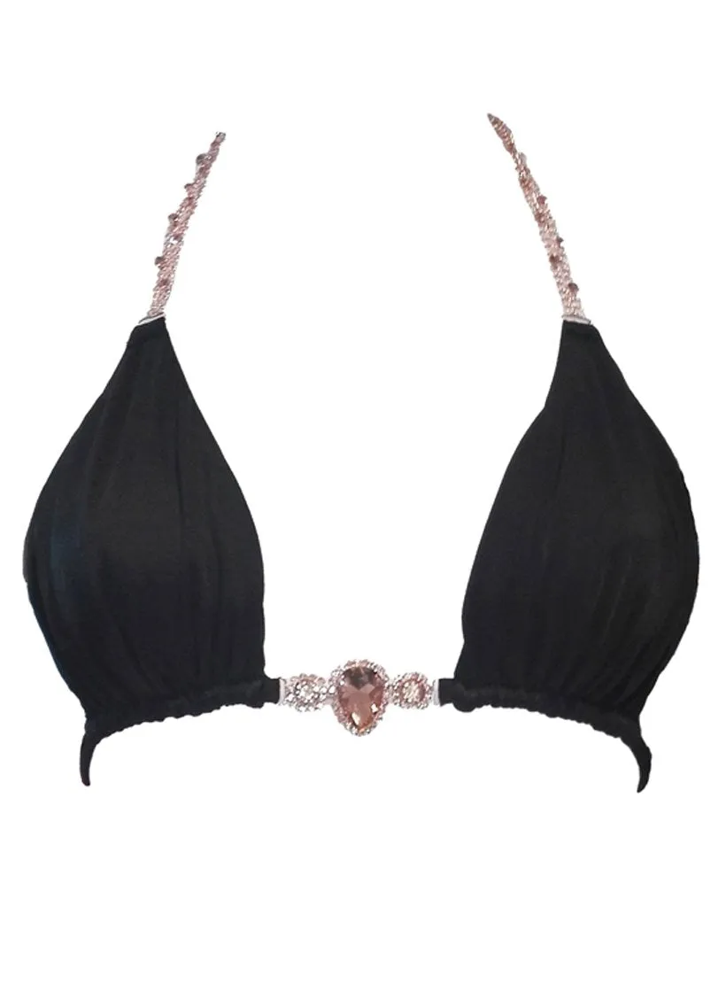 Black Tessa Triangle Top