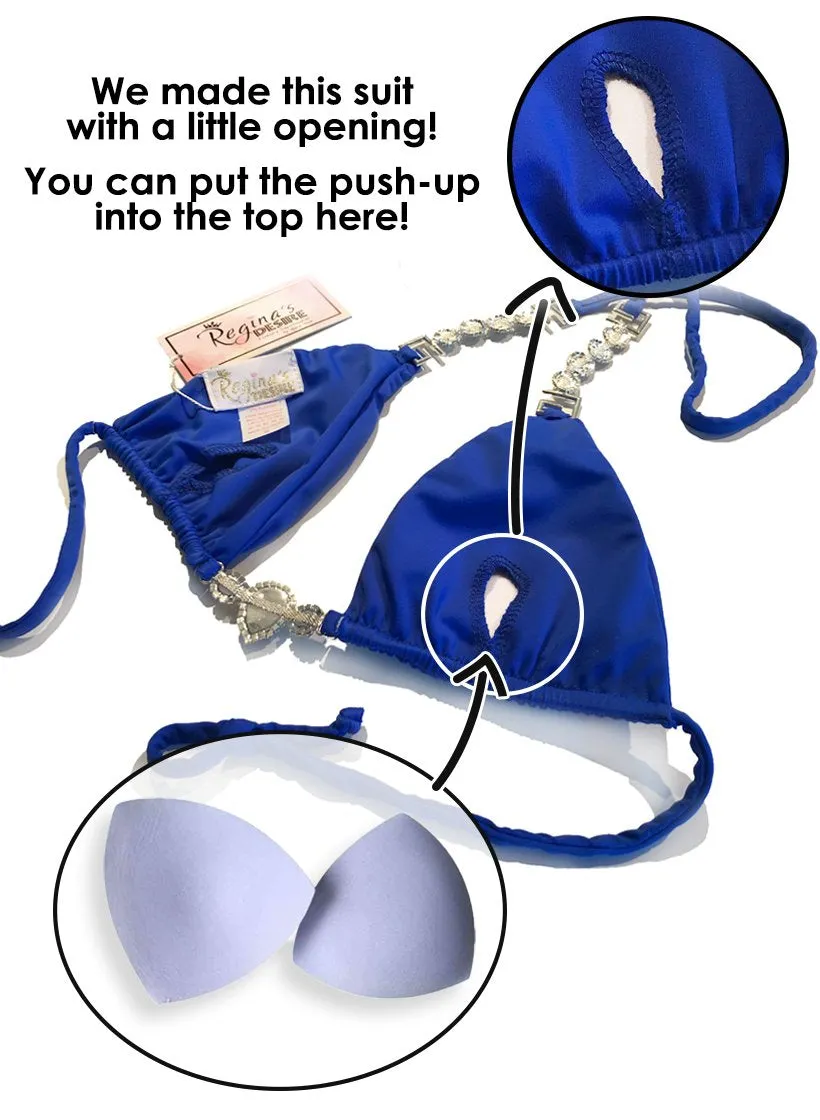 Blue Tina Halter Top & Skimpy Bottom