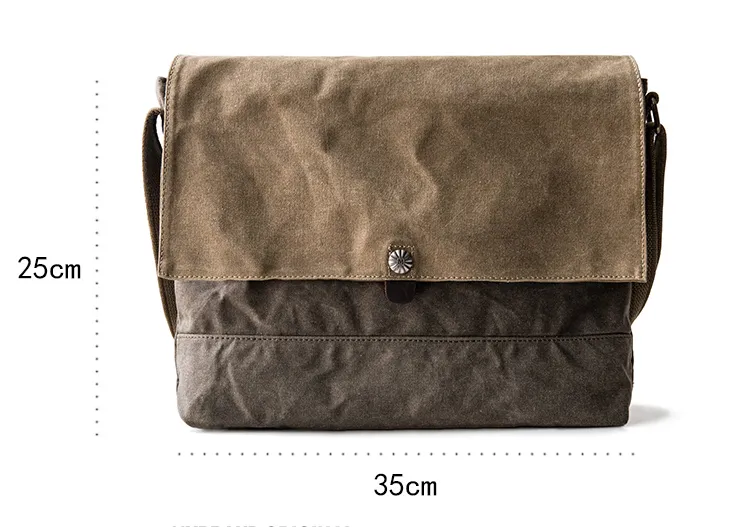 Canvas Mens Cool Small Messenger Bag iPad Bag Chest Bag Bike Bag Cycling Bag for men