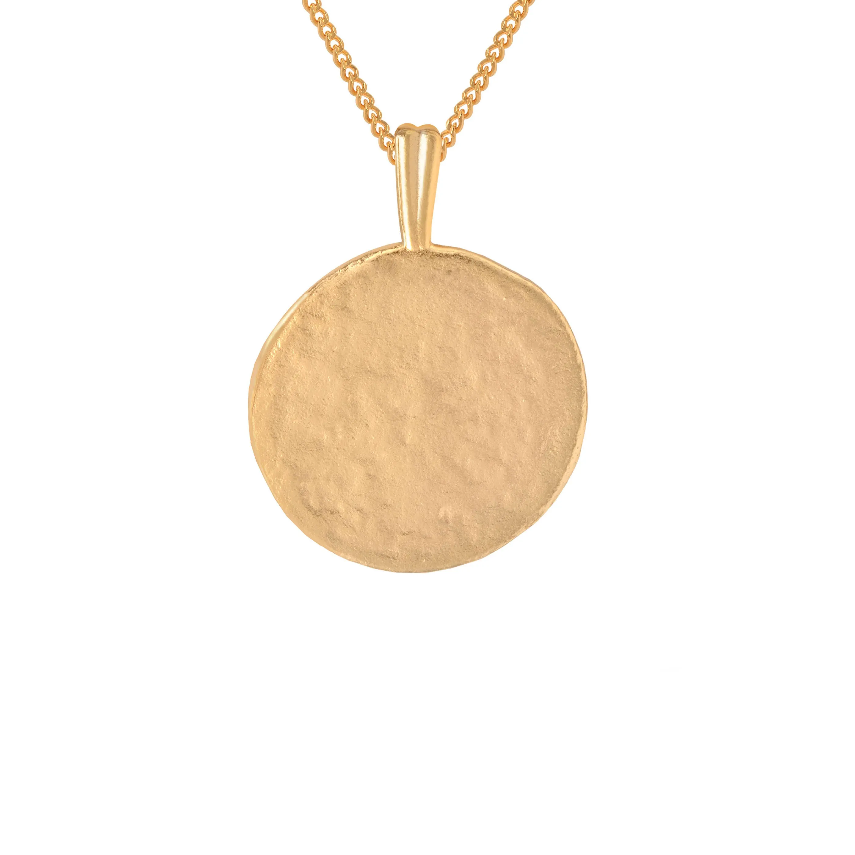 Capricorn Zodiac Pendant Necklace in Gold