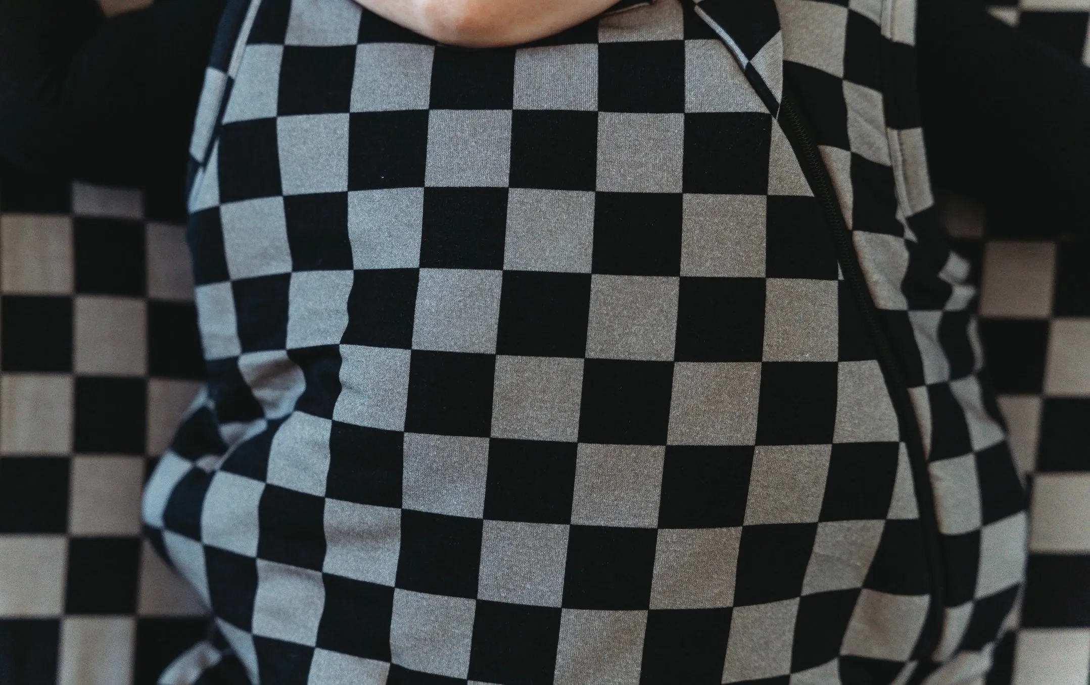 Charcoal Checkers Dream Sleep Sack