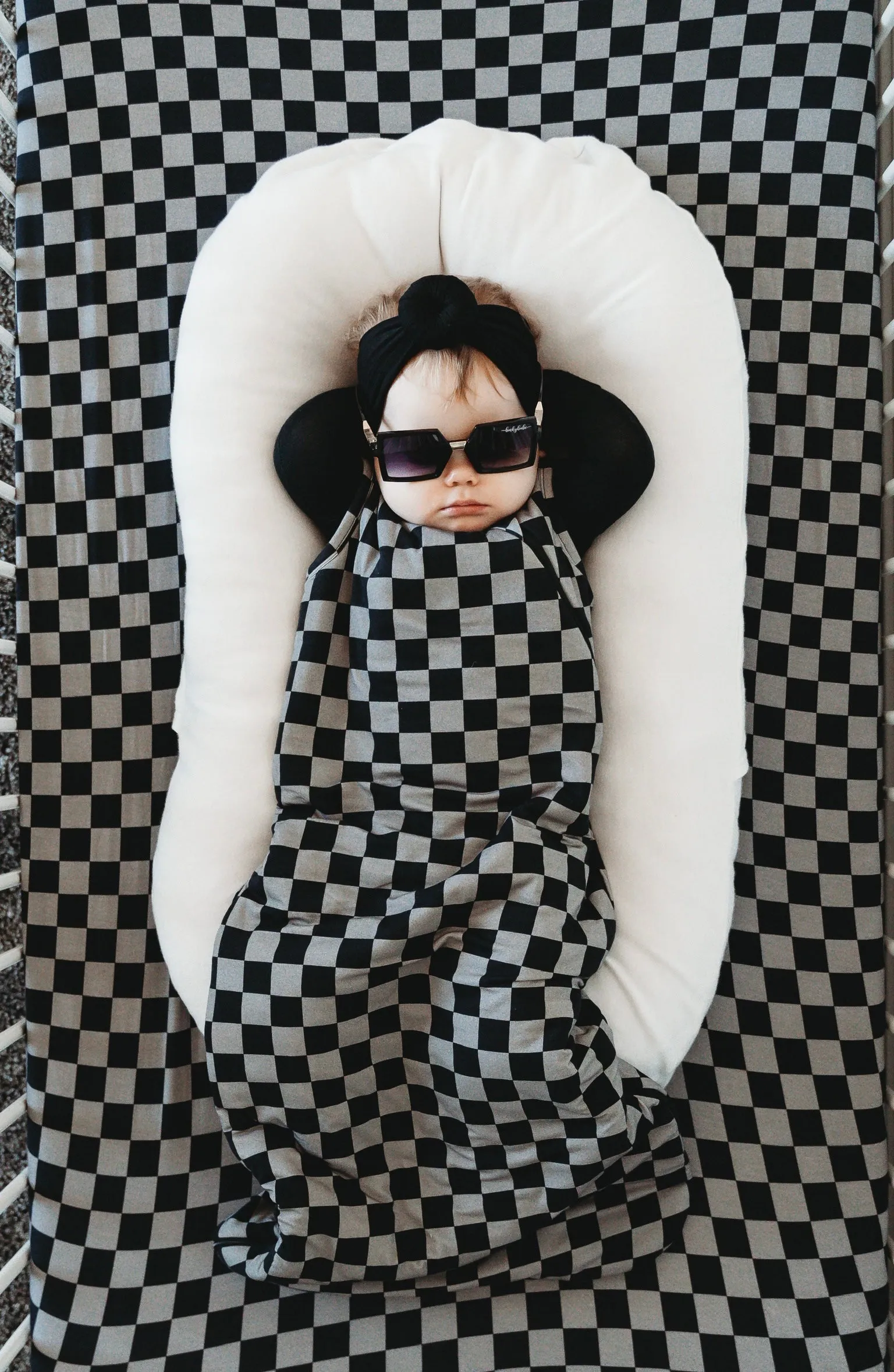 Charcoal Checkers Dream Sleep Sack