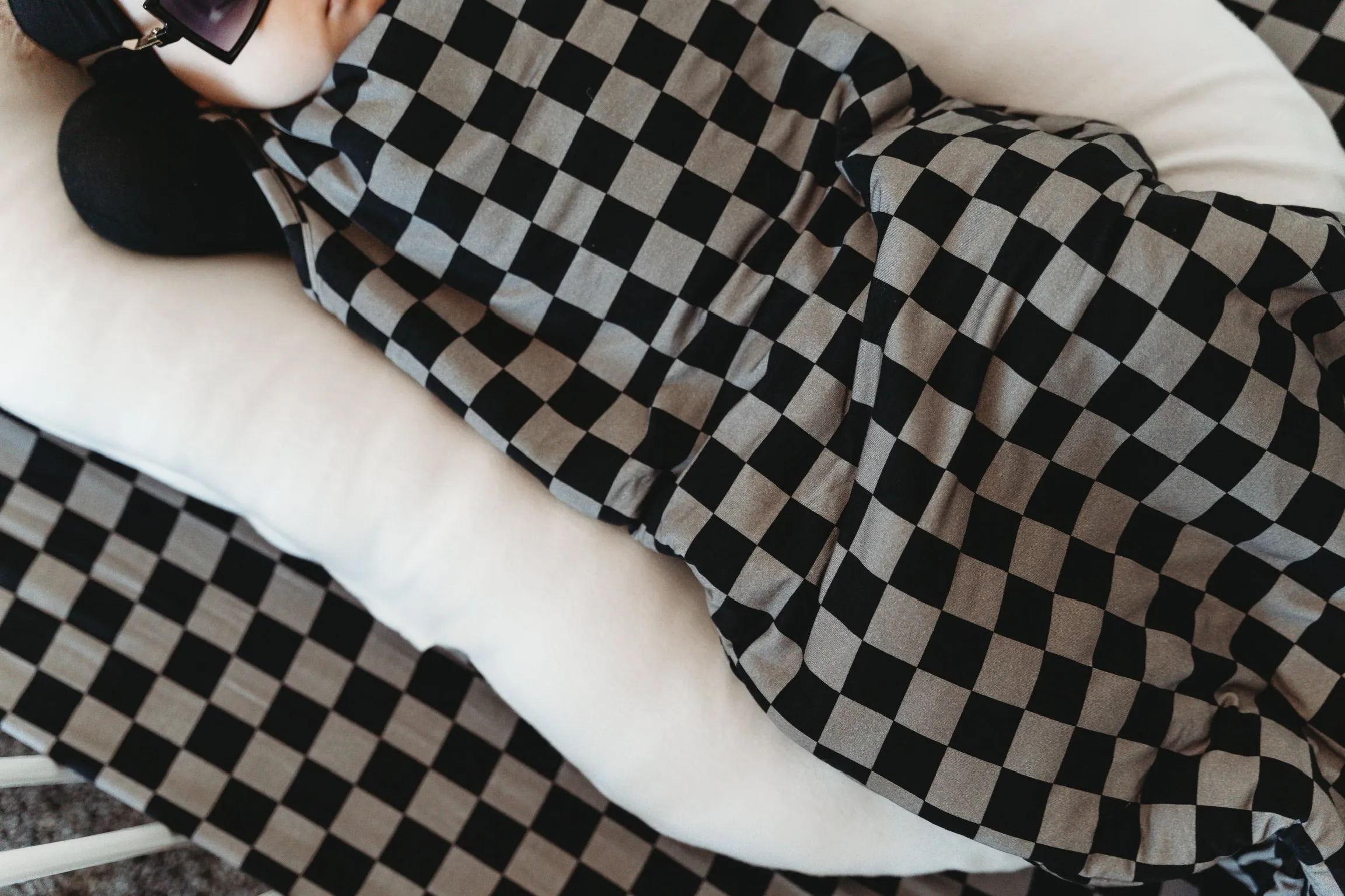 Charcoal Checkers Dream Sleep Sack