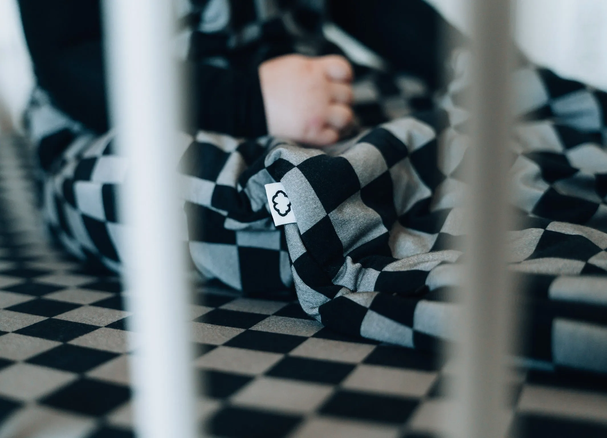 Charcoal Checkers Dream Sleep Sack
