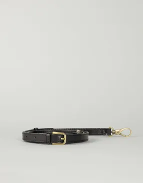 Crossbody Strap Black Classic Leather