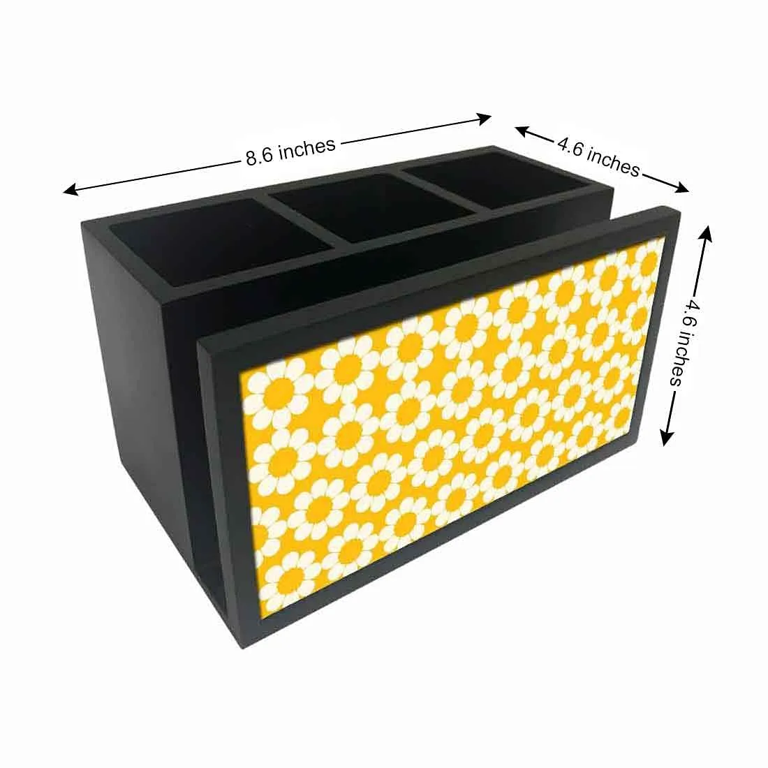 Cutlery Tissue Holder Napkin Stand -  Yellow Flower