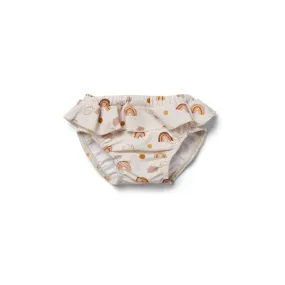 Elise Baby Girl Swim Pants - Rainbow love sandy
