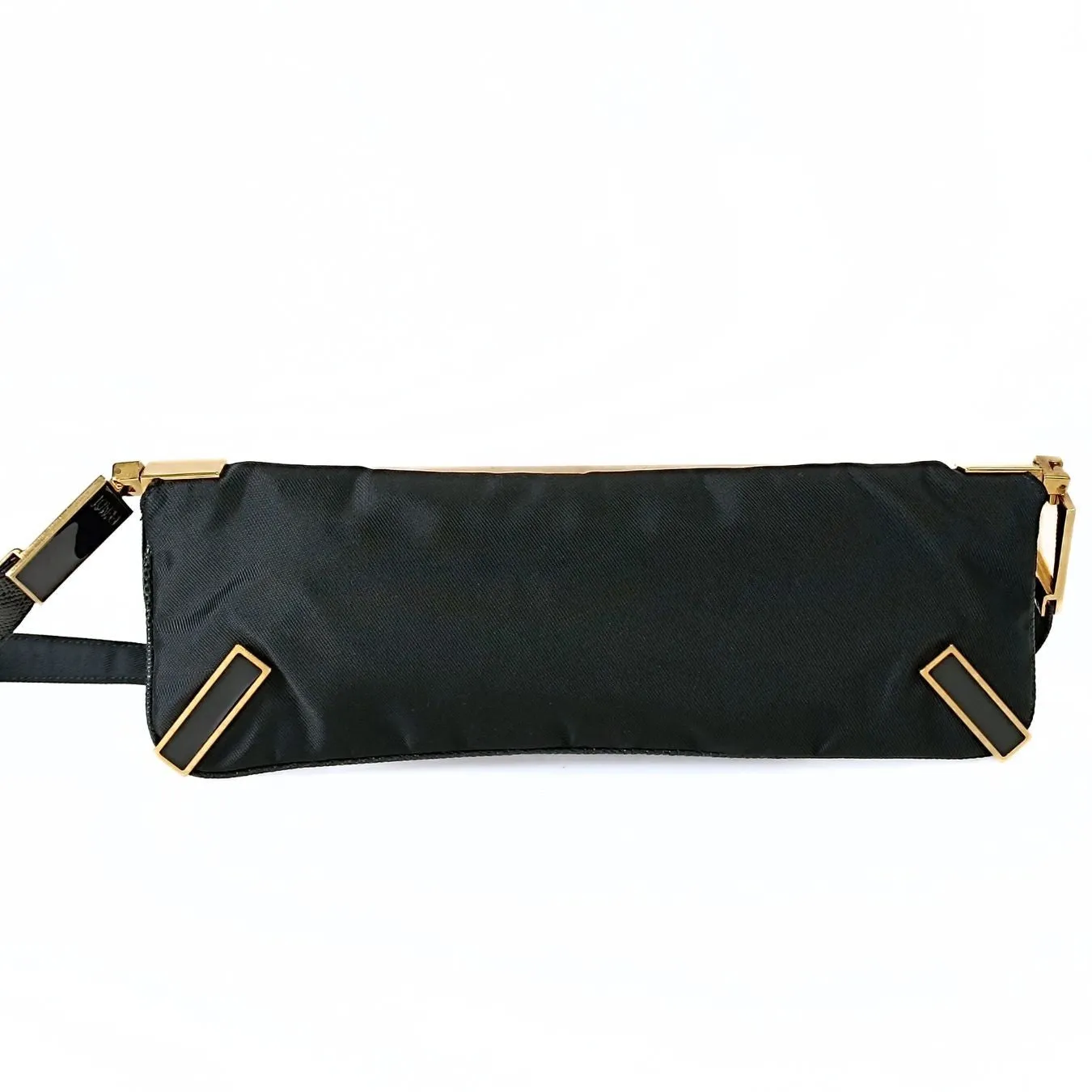 Fendi Fendi vintage baguette in nylon and snakeskin - '10s