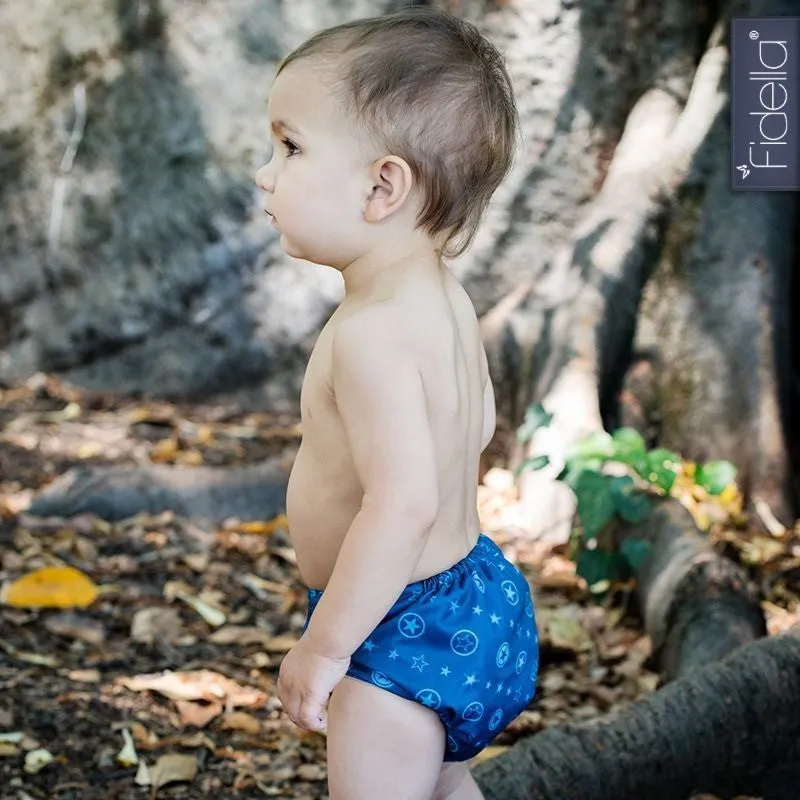 Fidella - All In One Cloth Nappy - Outer Space blue