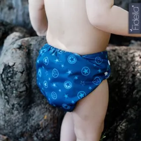 Fidella - All In One Cloth Nappy - Outer Space blue