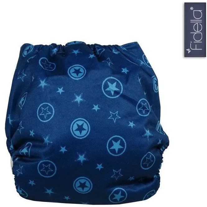 Fidella - All In One Cloth Nappy - Outer Space blue