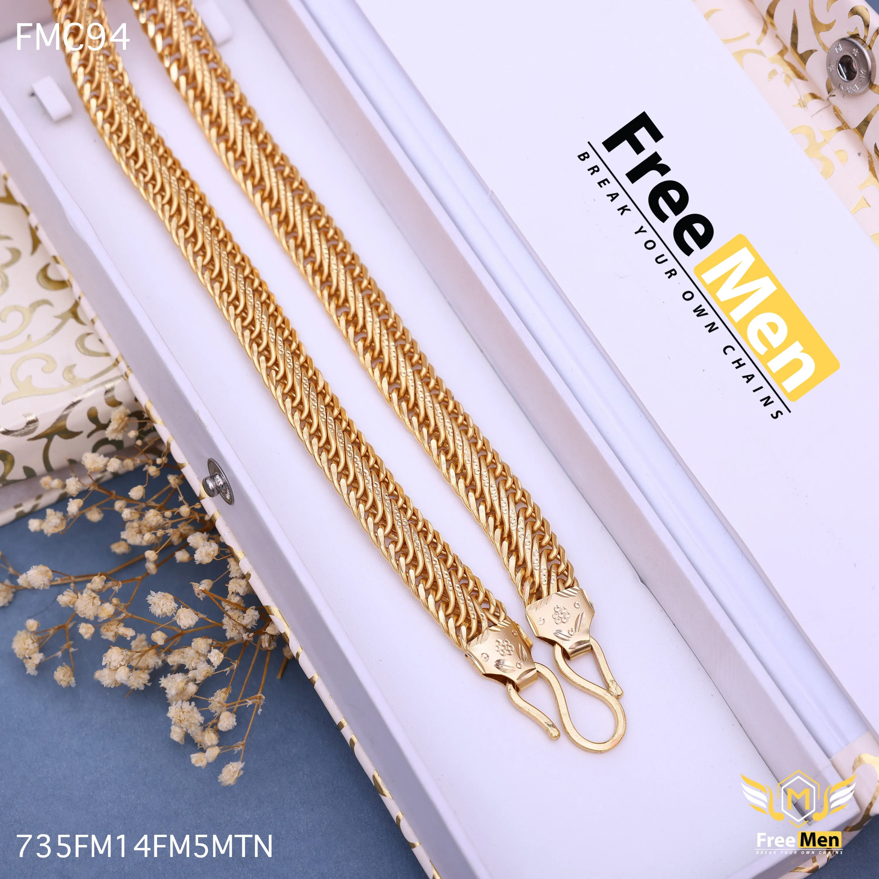 Freemen Delightful Heavy Precise Atta Chain for Men - FMC94