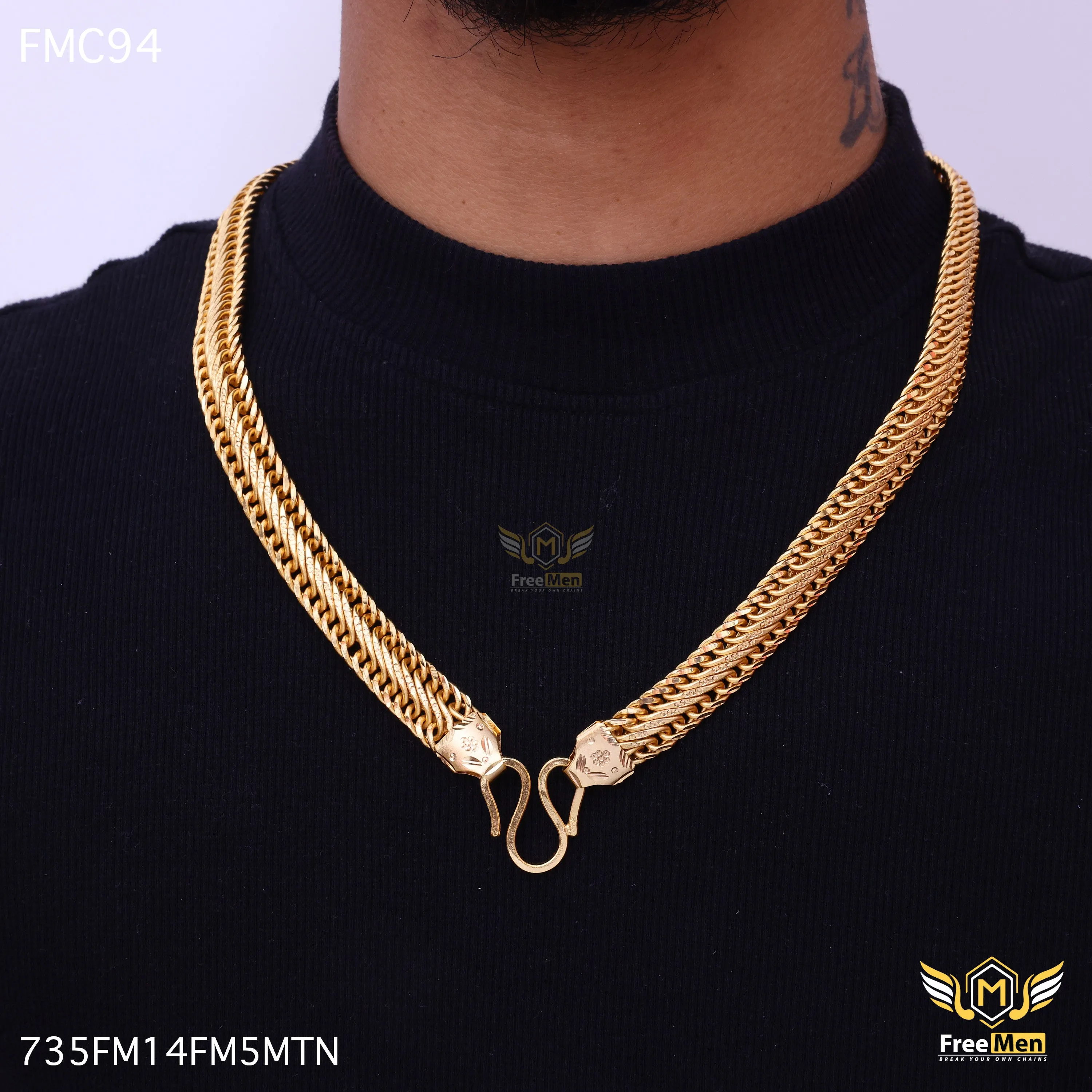 Freemen Delightful Heavy Precise Atta Chain for Men - FMC94