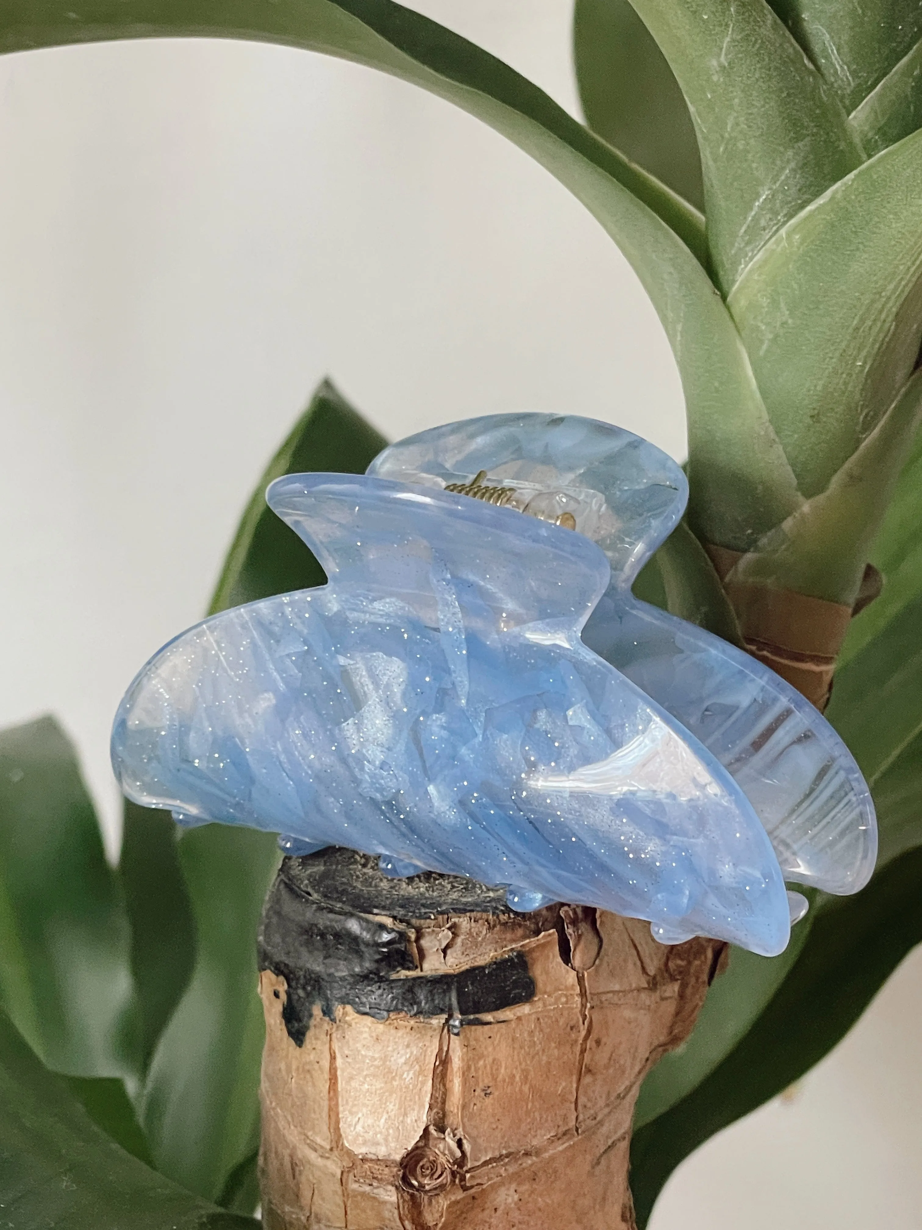 Ice Blue Claw Clip