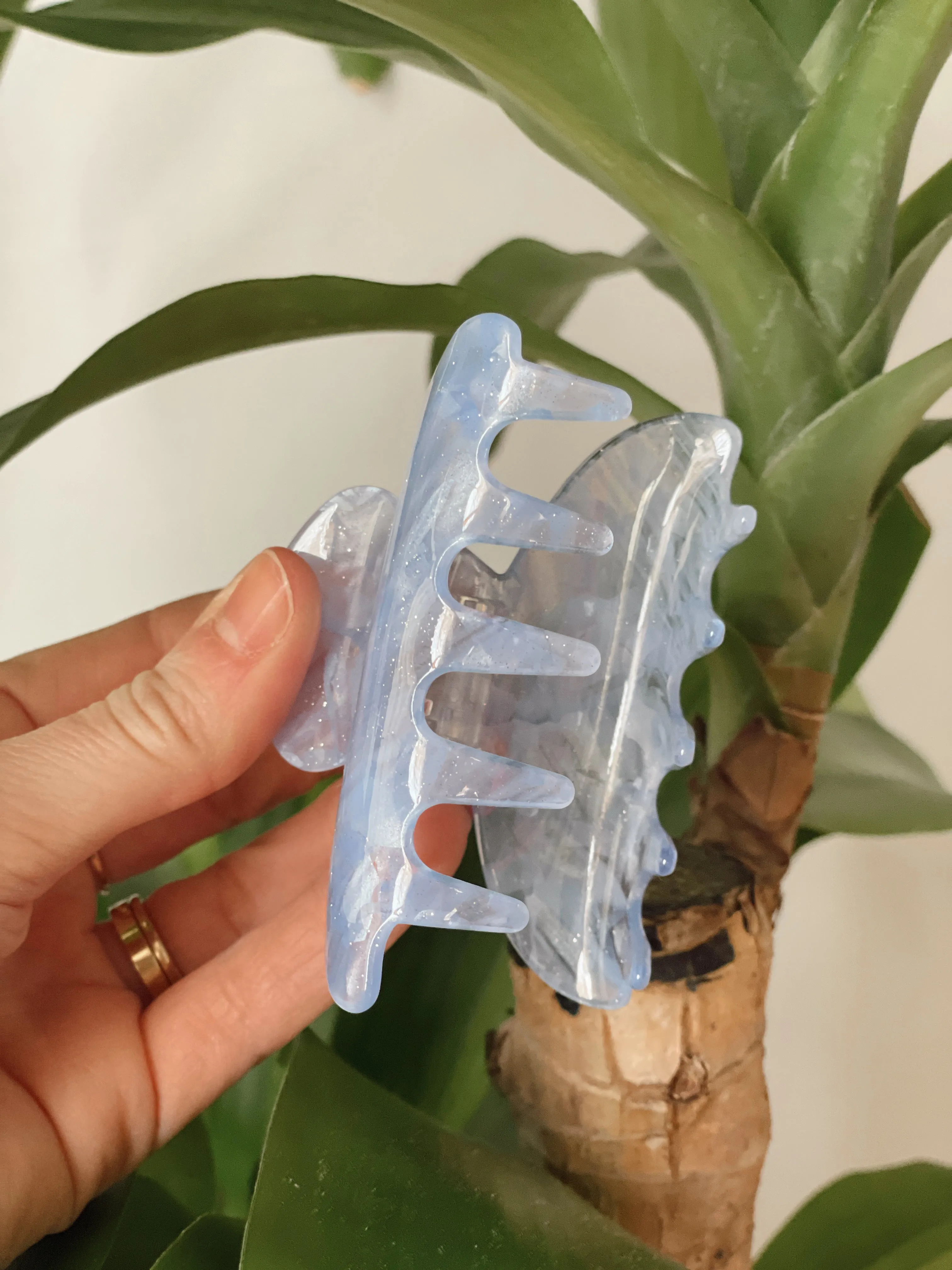 Ice Blue Claw Clip