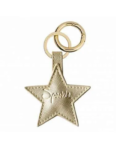 Katie Loxton Gold Star Sparkle Keyring KLB021