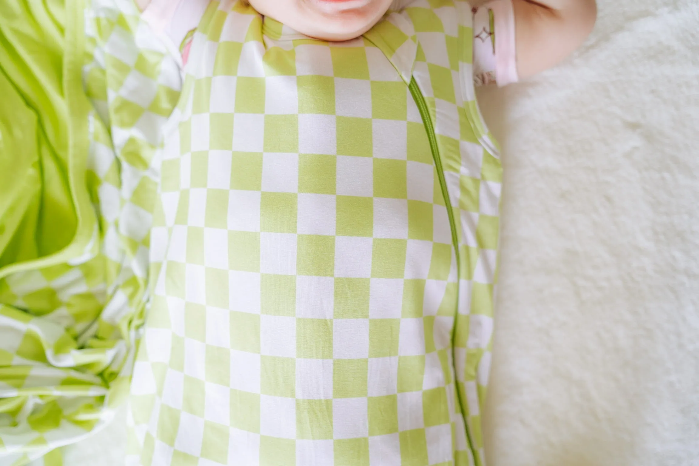 Lime Green Checks Dream Sleep Sack