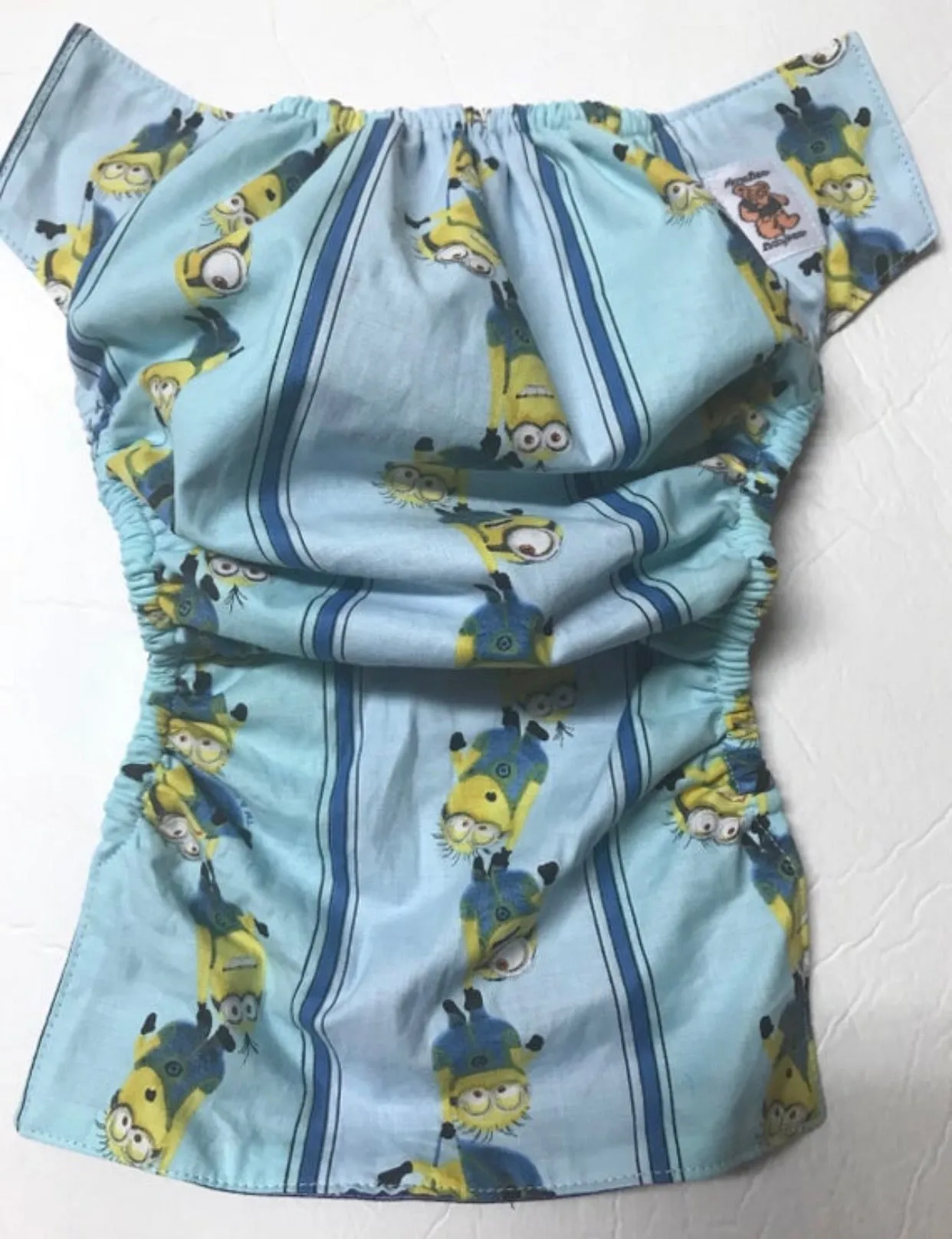 MamaBear Cotton Waterproof Diaper Cover, Wrap One Size Fits All - Minions