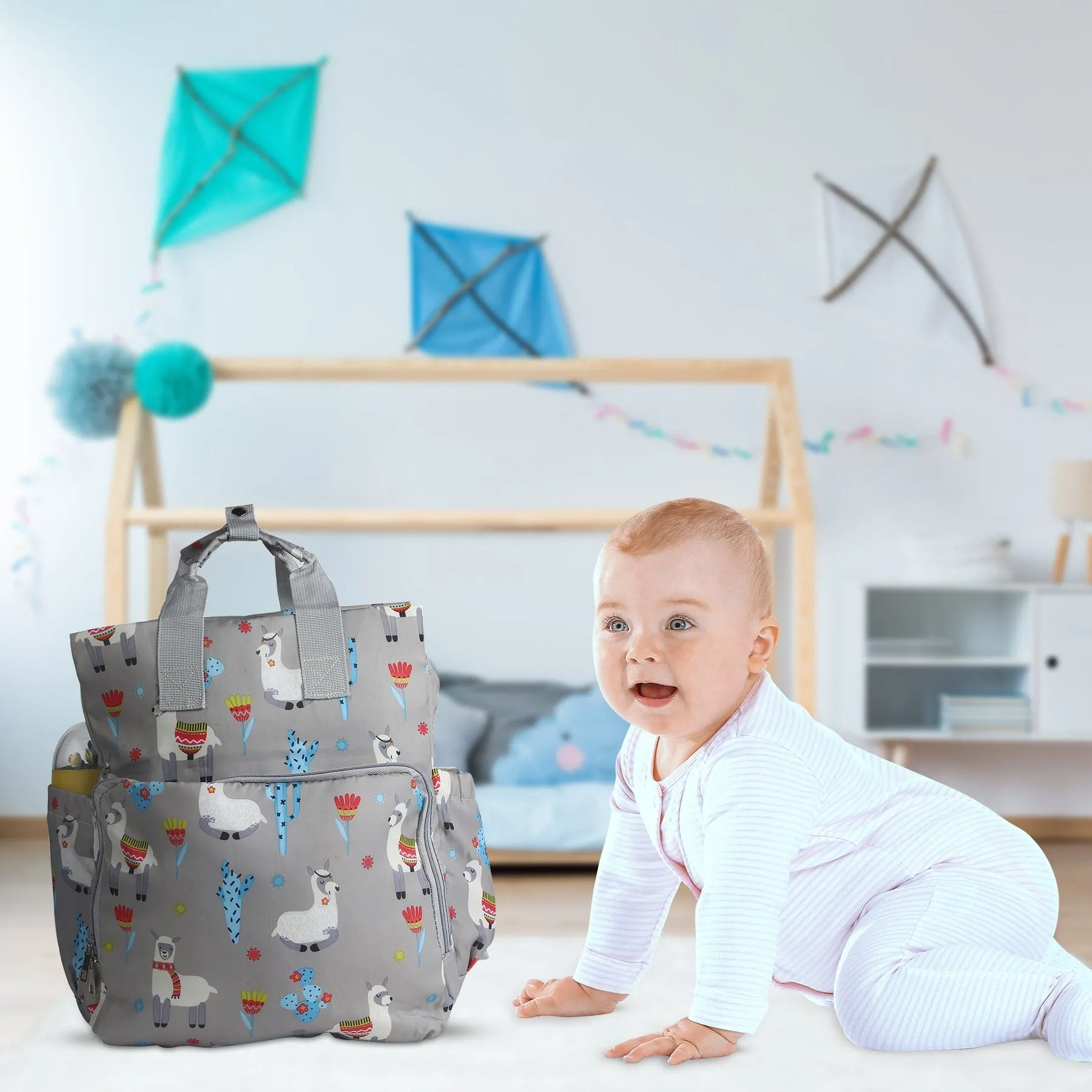Nature Lover Beige Diaper Bag