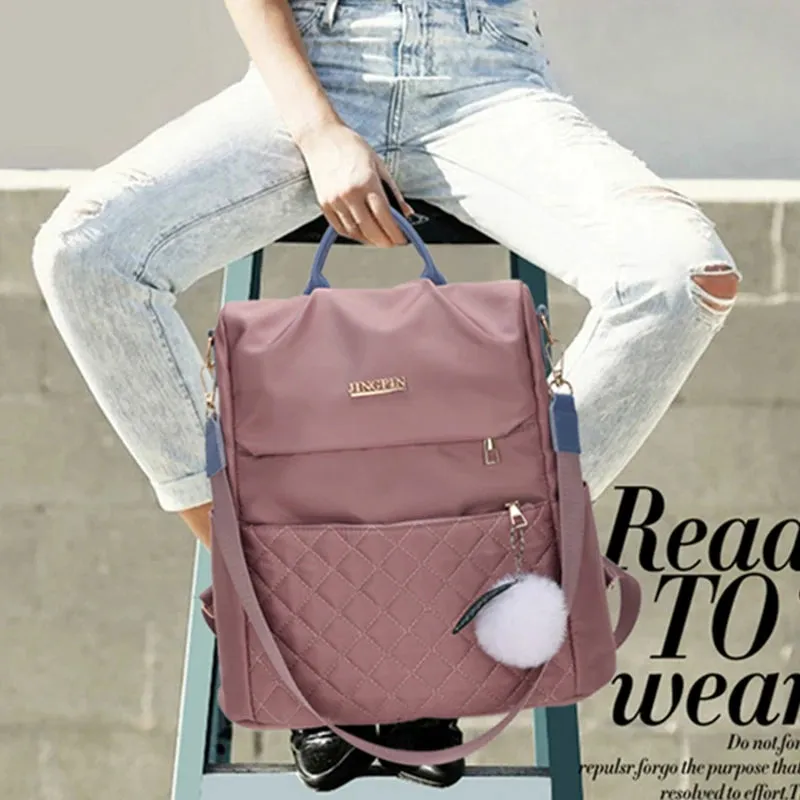 Ollie Fur Decoration Backpack