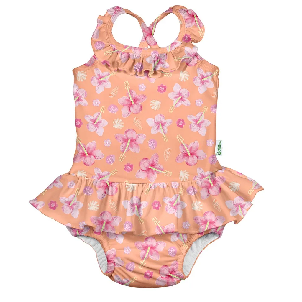 One Piece Swimsuit with built in swim diaper