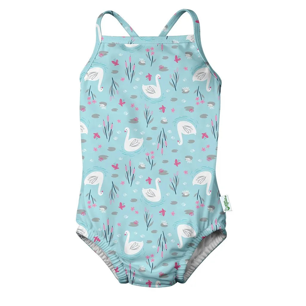 One Piece Swimsuit with built in swim diaper
