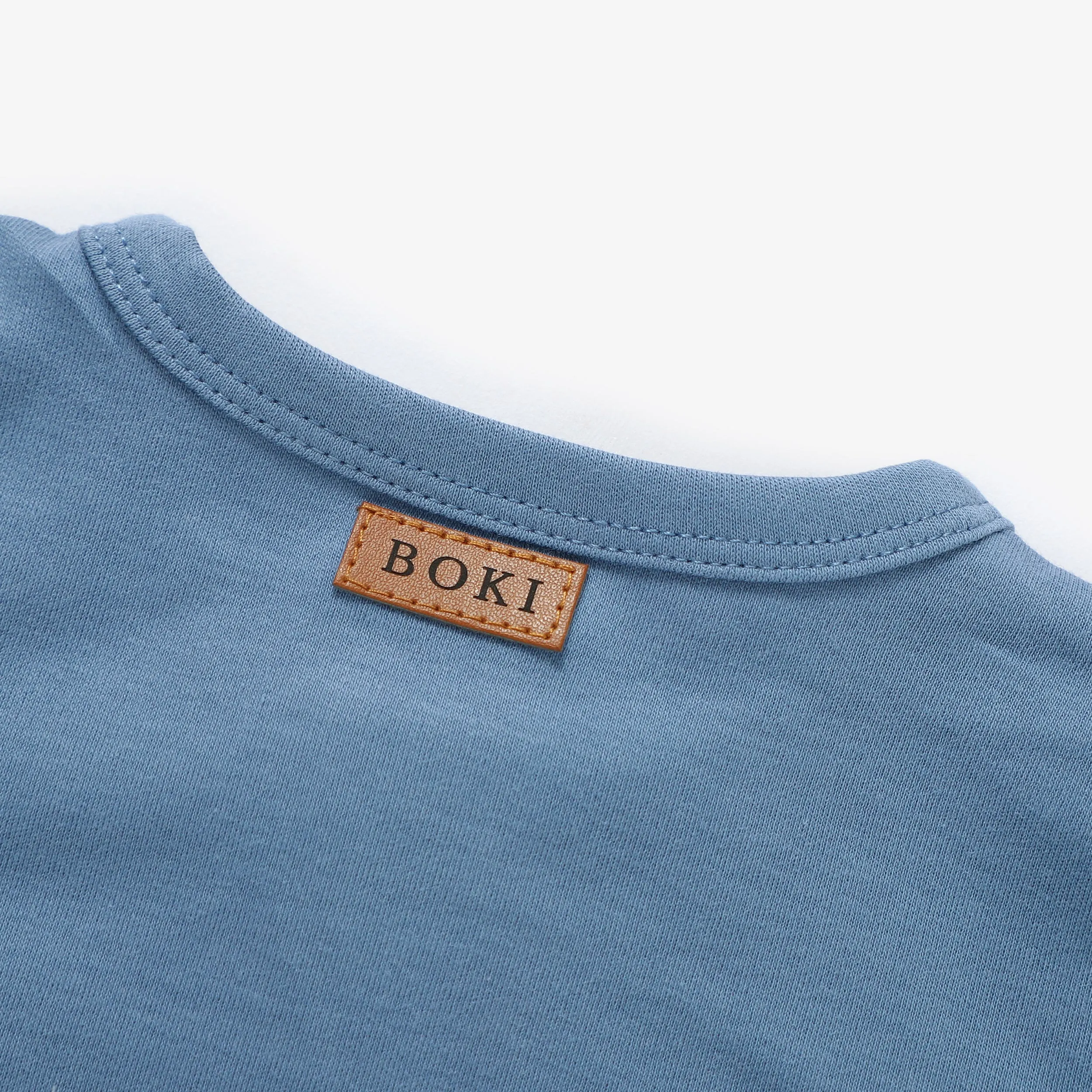 Organic Cotton Zipsuit with Footies & Mittens | Sky Blue
