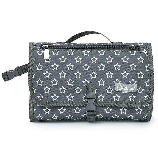 Outdoor Baby Changing Mat Portable Infant Diaper Changing Pad Newborn Multifunction Changing Cover Waterproof Diaper Storage Bag