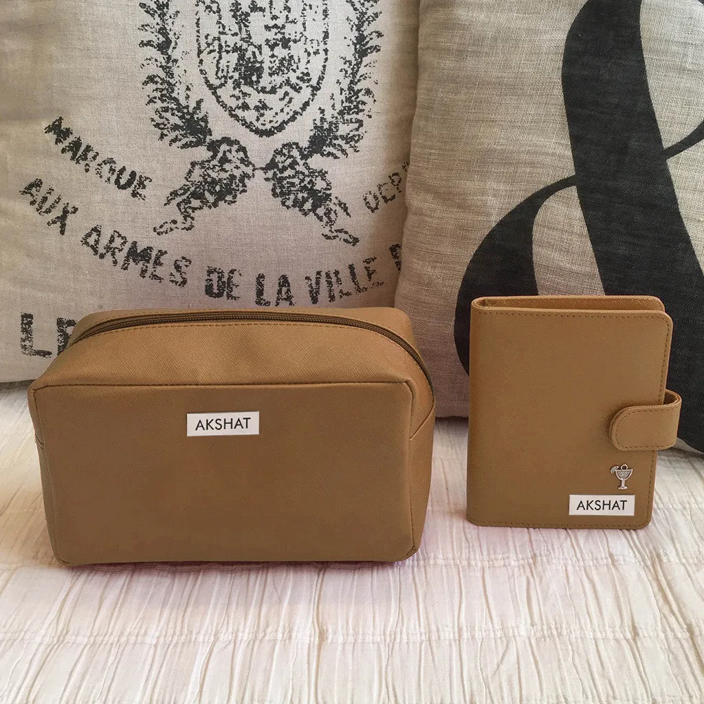 Personalised Travel Set, Pouch & Passport Holder <br> More colors available