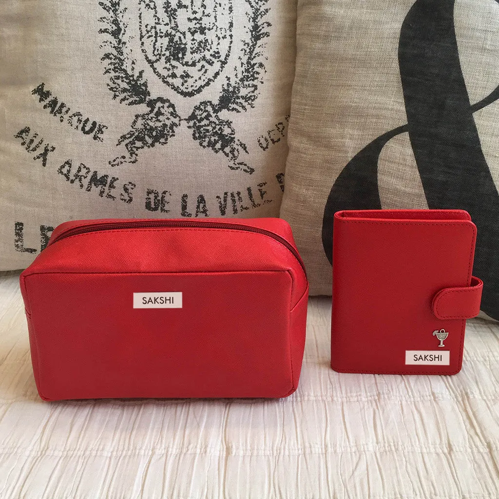 Personalised Travel Set, Pouch & Passport Holder <br> More colors available