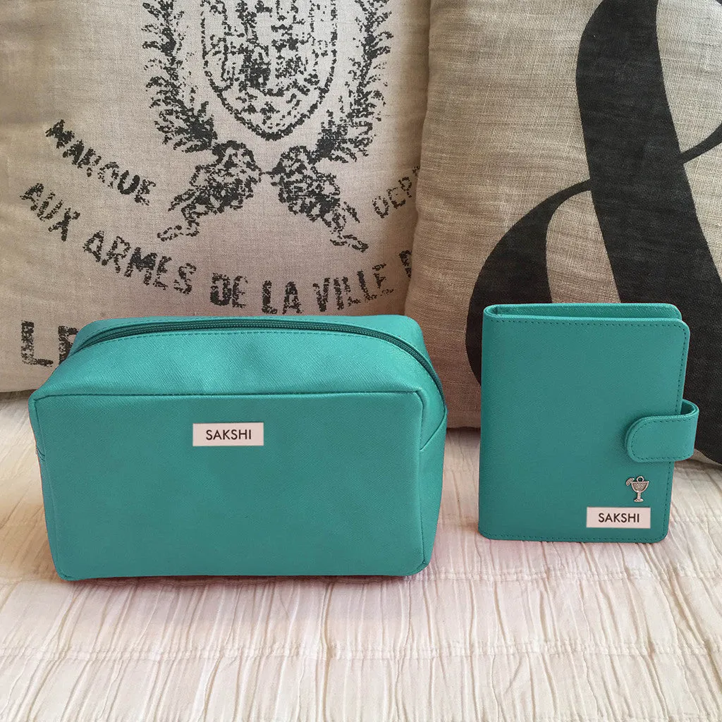 Personalised Travel Set, Pouch & Passport Holder <br> More colors available