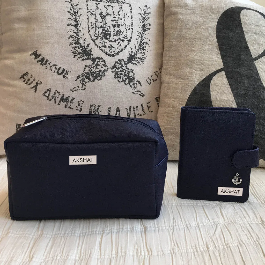 Personalised Travel Set, Pouch & Passport Holder <br> More colors available