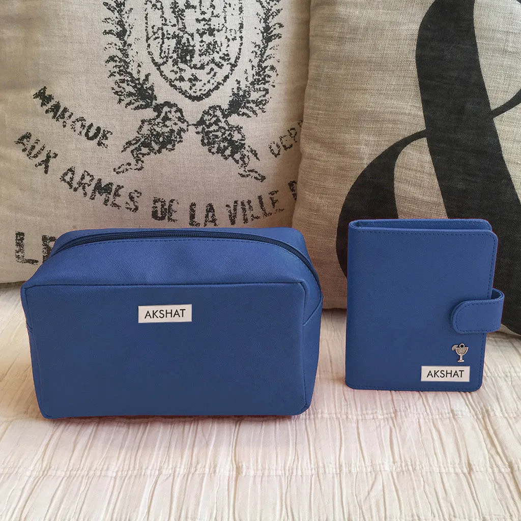 Personalised Travel Set, Pouch & Passport Holder <br> More colors available