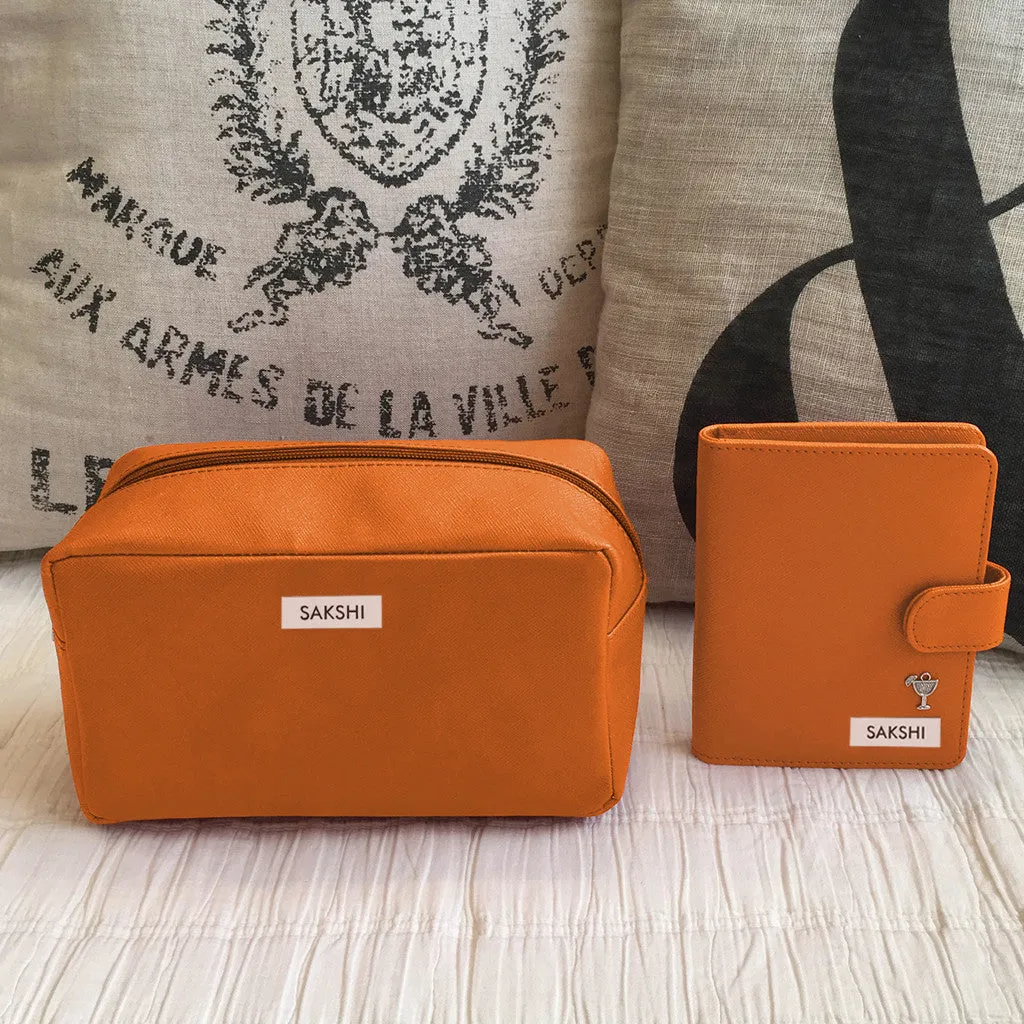 Personalised Travel Set, Pouch & Passport Holder <br> More colors available