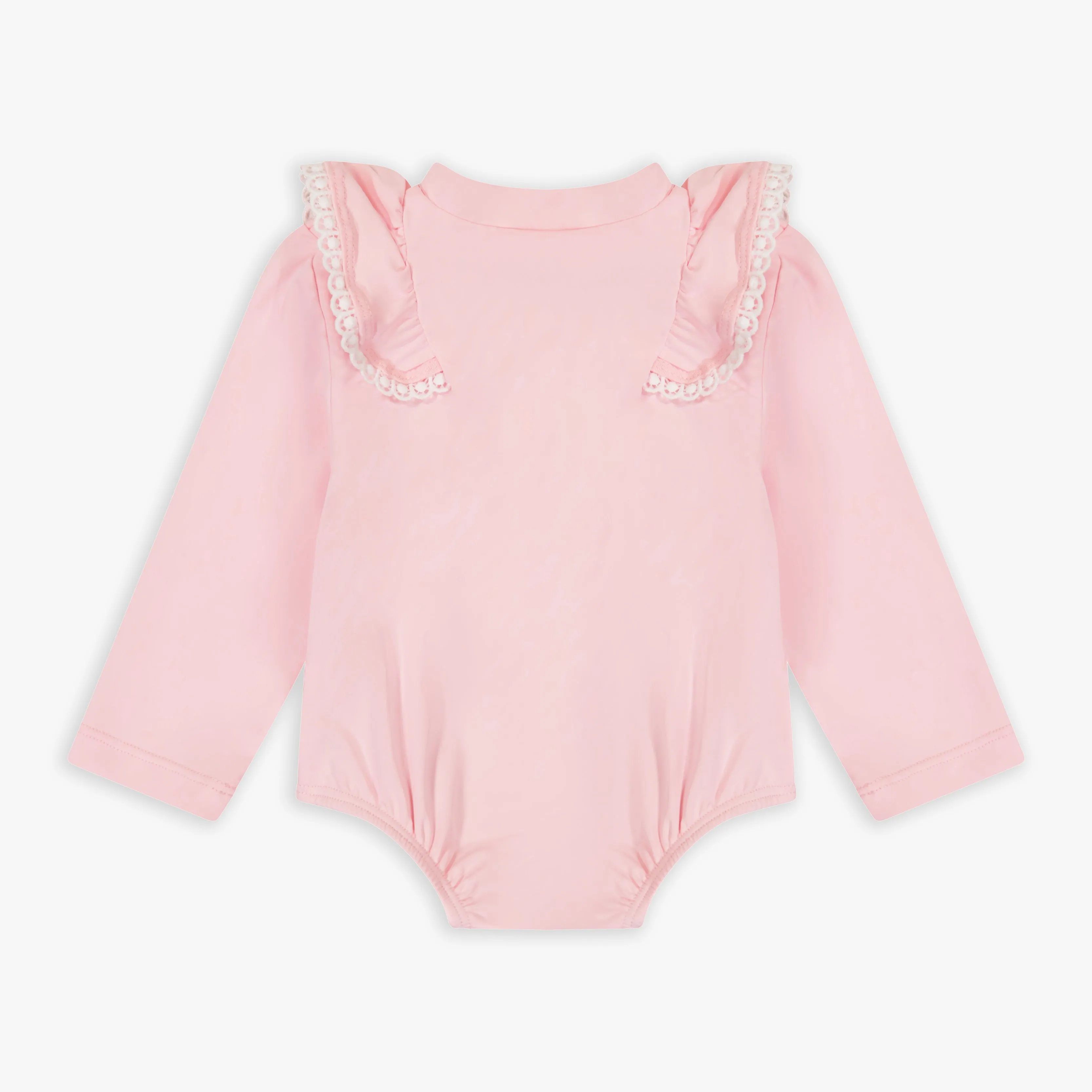Pink Long Sleeve Swimsuit