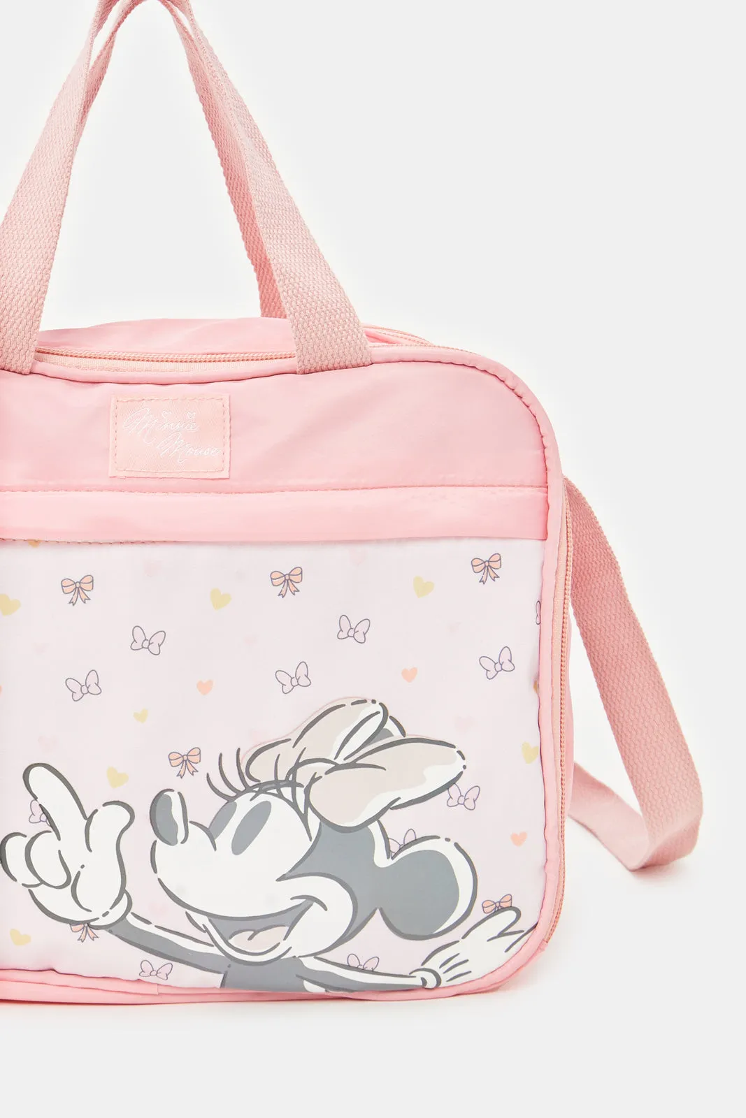 Pink Minnie Mouse Shoulder Diaper Bag