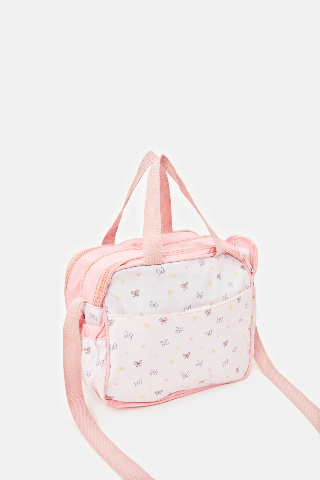 Pink Minnie Mouse Shoulder Diaper Bag