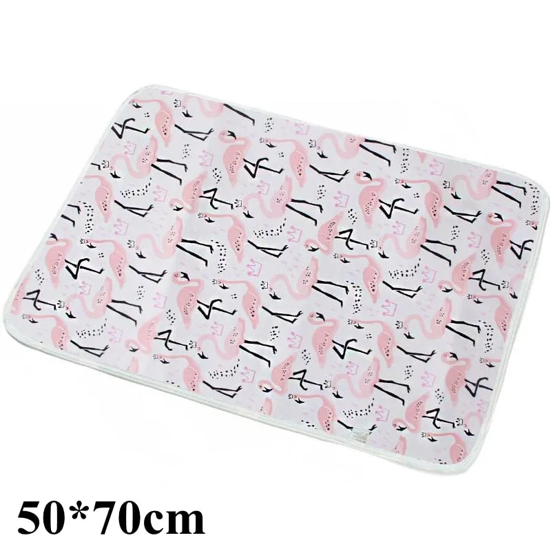 Reusable Baby Changing Mats Cover Baby Diaper Mattress Diaper for Newborn Cotton Waterproof Changing Pats Floor Play Mat
