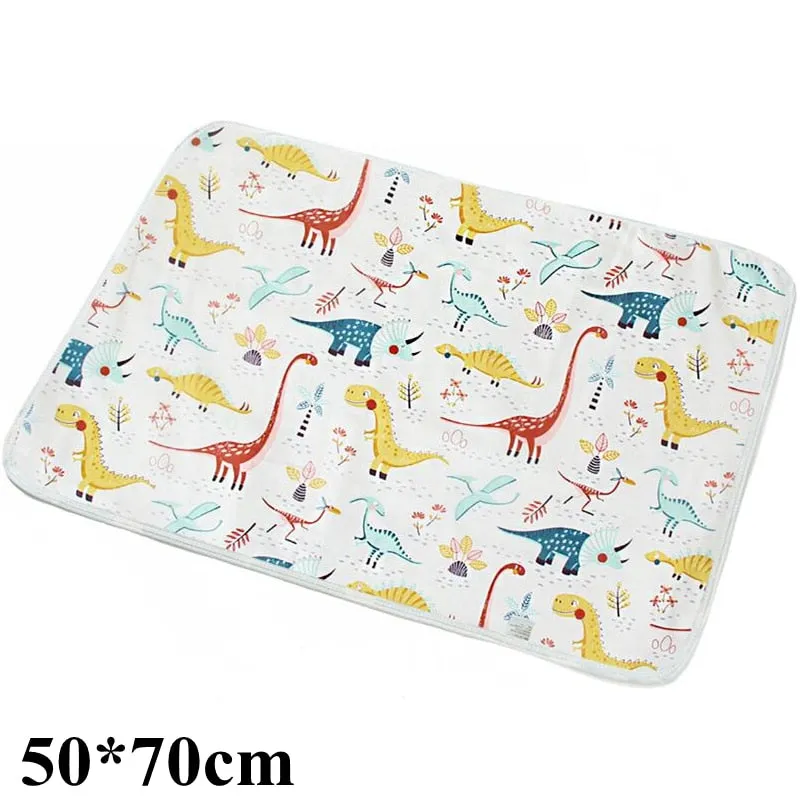 Reusable Baby Changing Mats Cover Baby Diaper Mattress Diaper for Newborn Cotton Waterproof Changing Pats Floor Play Mat