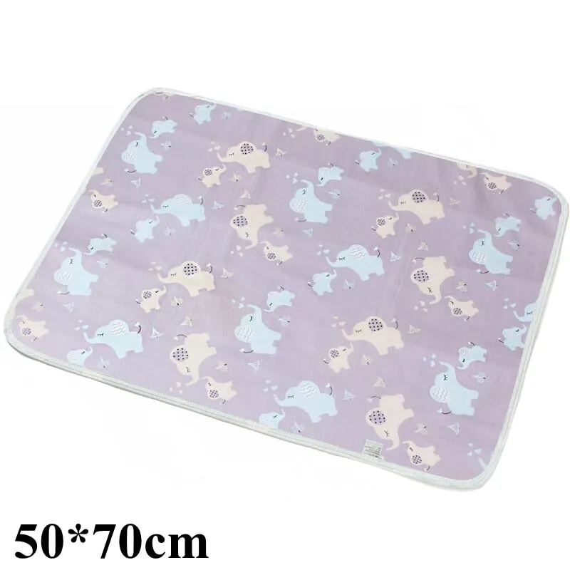Reusable Baby Changing Mats Cover Baby Diaper Mattress Diaper for Newborn Cotton Waterproof Changing Pats Floor Play Mat
