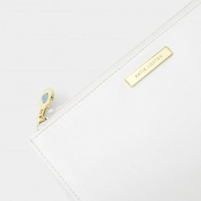 Something Blue For When You Say I Do Aqua in White Pouch KLB2013
