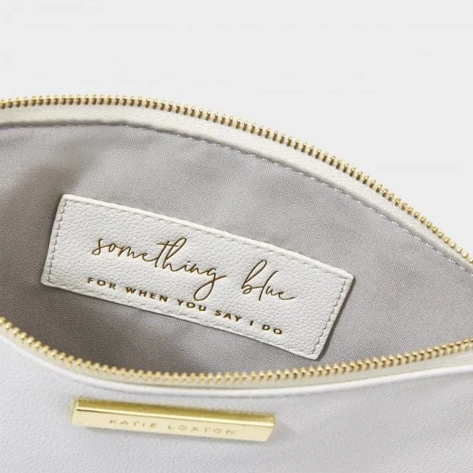 Something Blue For When You Say I Do Aqua in White Pouch KLB2013